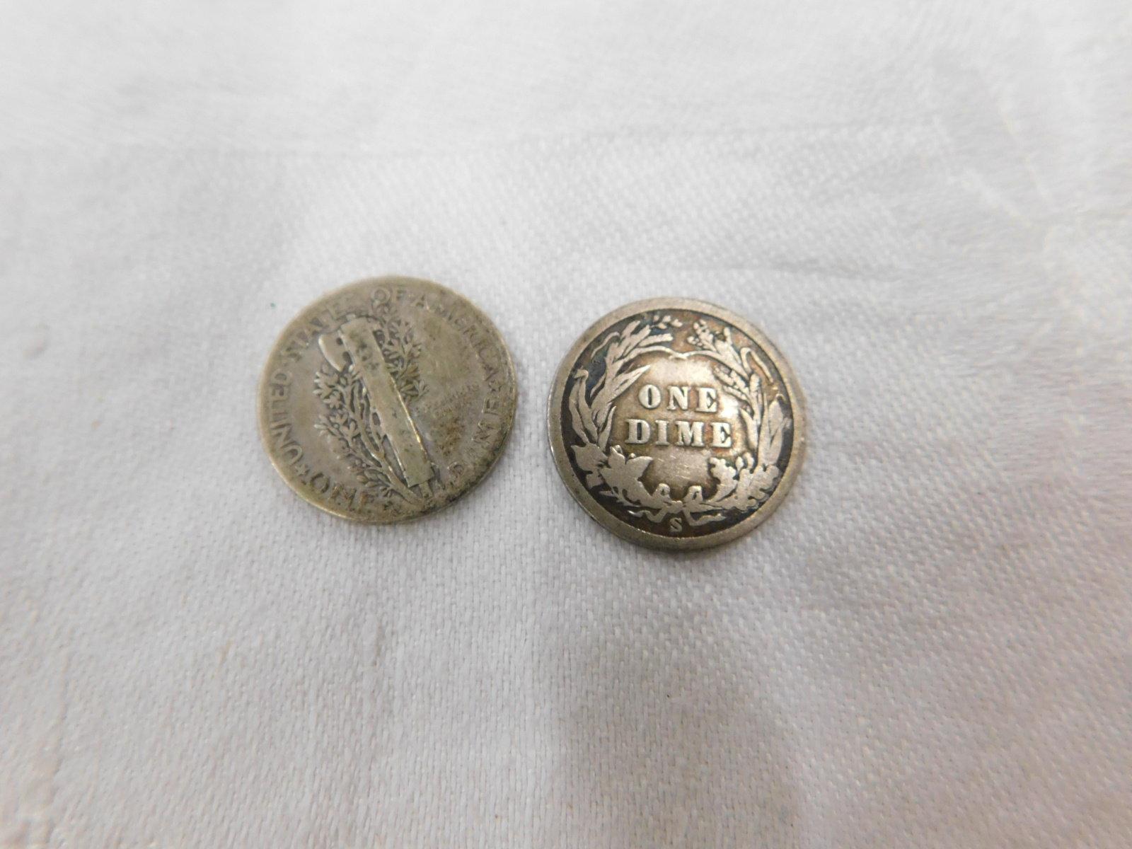 (2) US SILVER DIMES