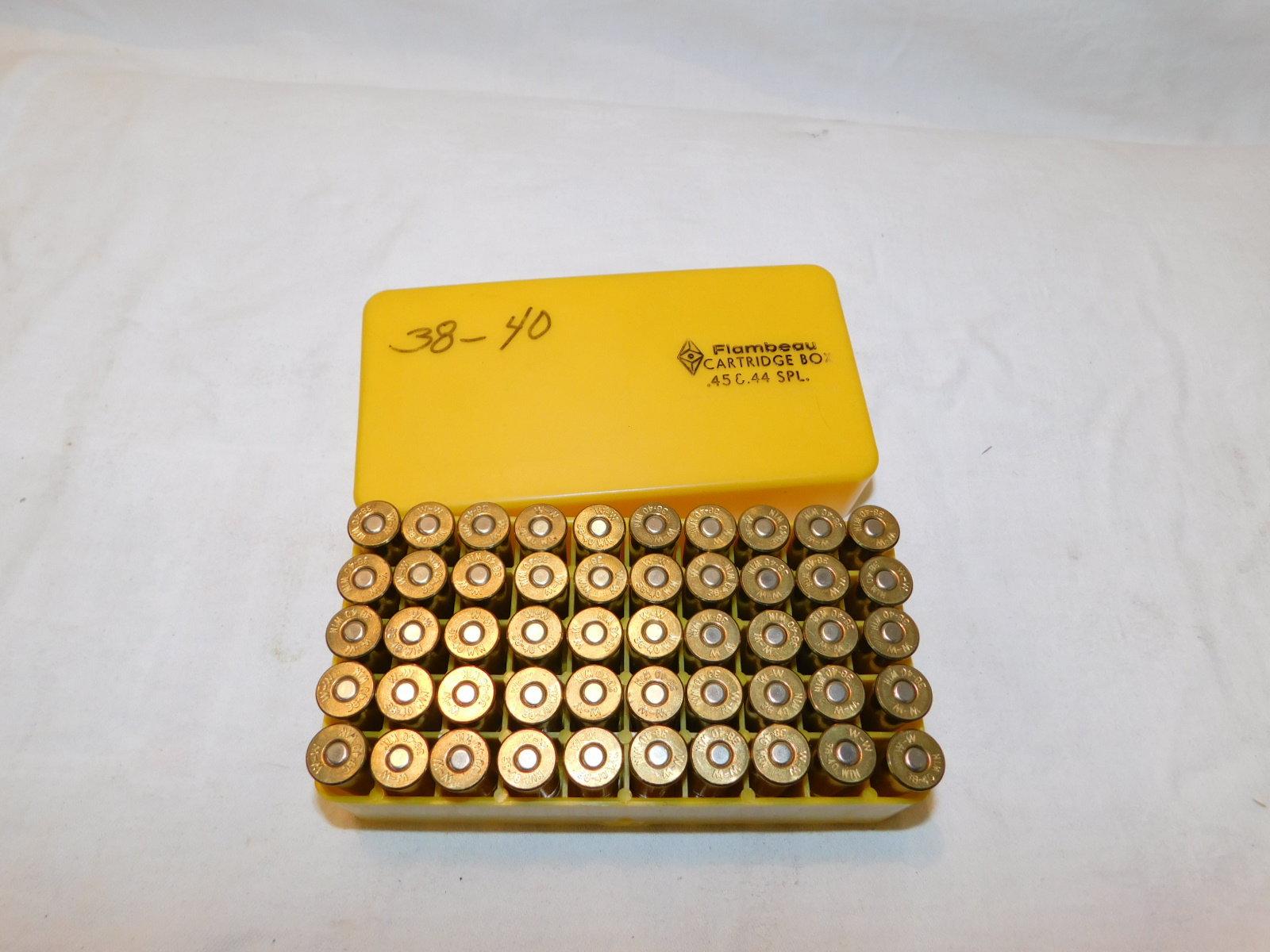 50 RD BOX .38-40 RELOAD AMMO