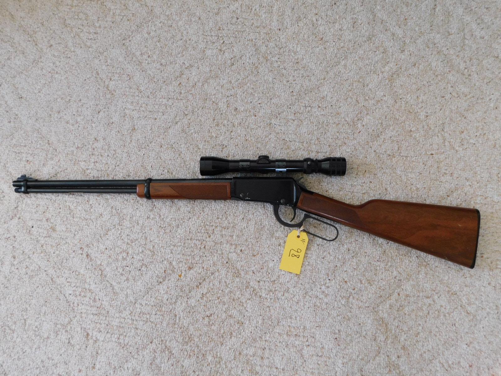 HENRY .22 MAG CAL LEVER ACTION RIFLE W/ REDFIELD 2X-7X SCOPE