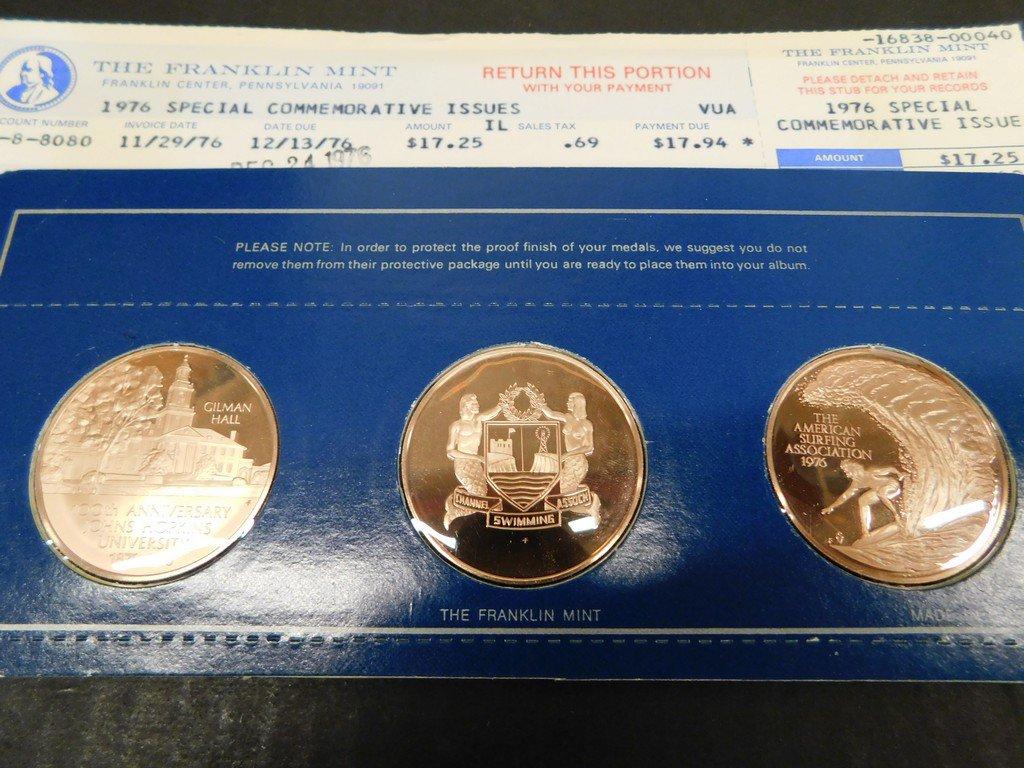 1976 FRANKLIN MINT SPECIAL COMMEMORATIVE FIRST EDITION PROOFS