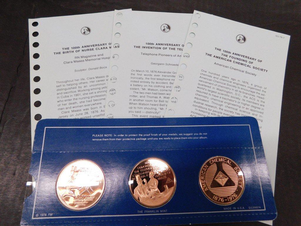 1976 FRANKLIN MINT SPECIAL COMMEMORATIVE FIRST EDITION PROOFS