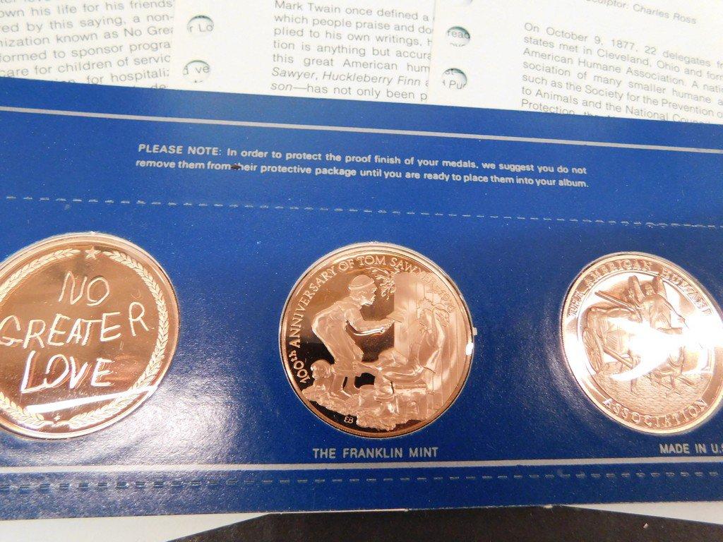 1976 FRANKLIN MINT SPECIAL COMMEMORATIVE FIRST EDITION PROOFS