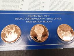 1976 FRANKLIN MINT SPECIAL COMMEMORATIVE FIRST EDITION PROOFS