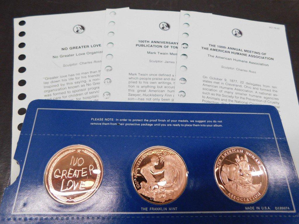 1976 FRANKLIN MINT SPECIAL COMMEMORATIVE FIRST EDITION PROOFS