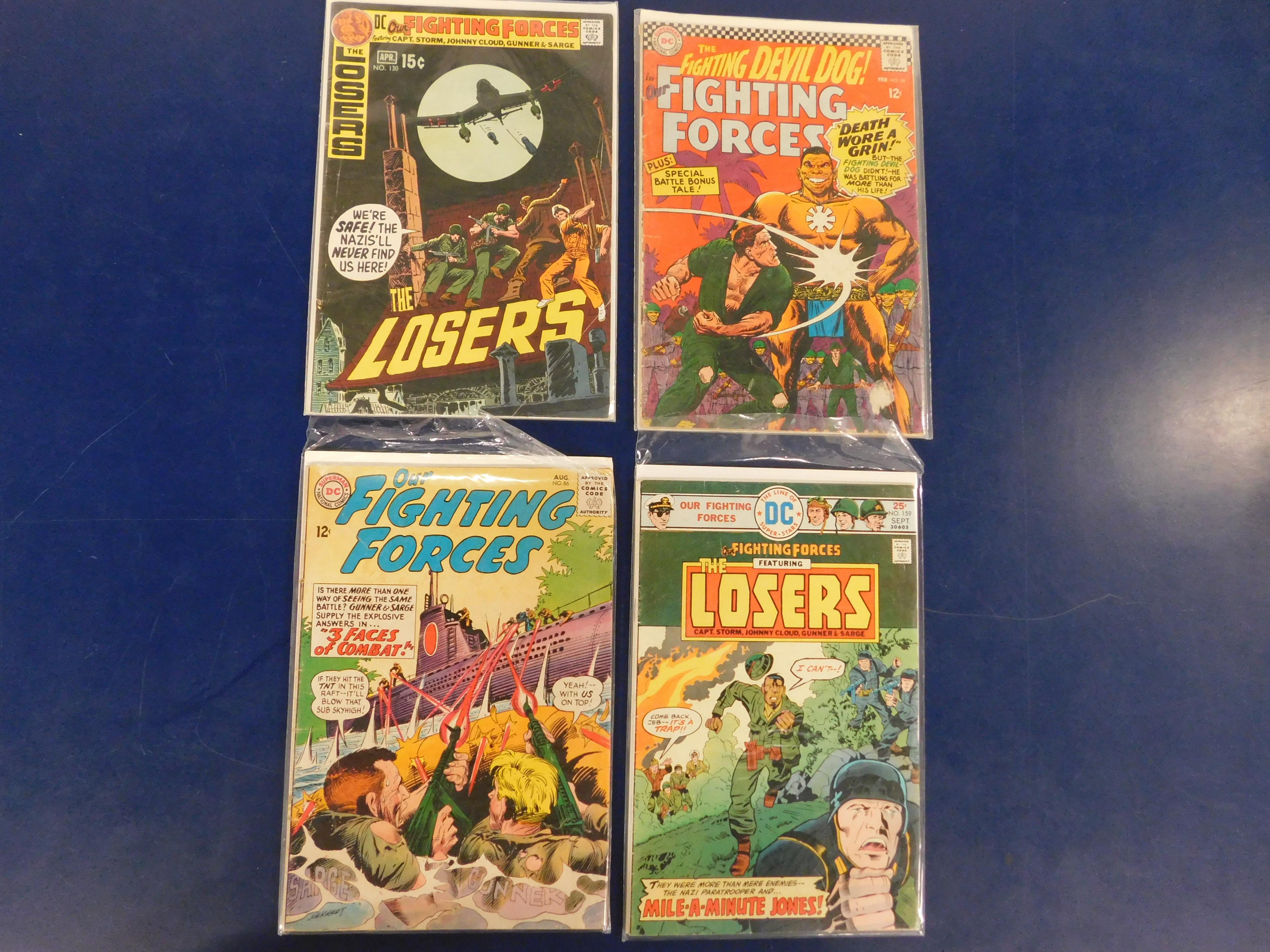 (18) "OUR FIGHTING FORCES" DC COMIC BOOKS