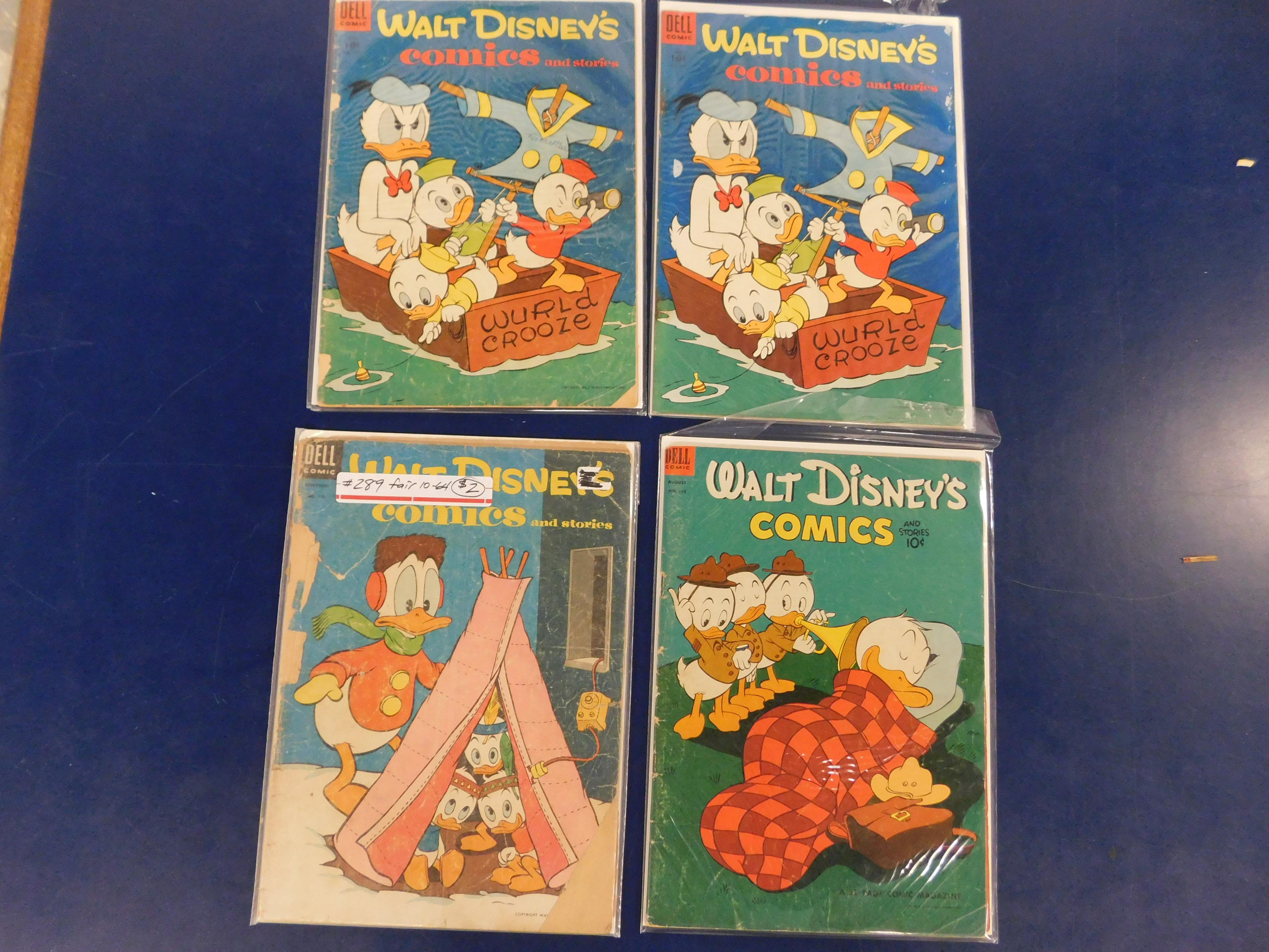 (20) WALT DISNEY'S COMICS AND STORIES - DELL COMIC BOOKS