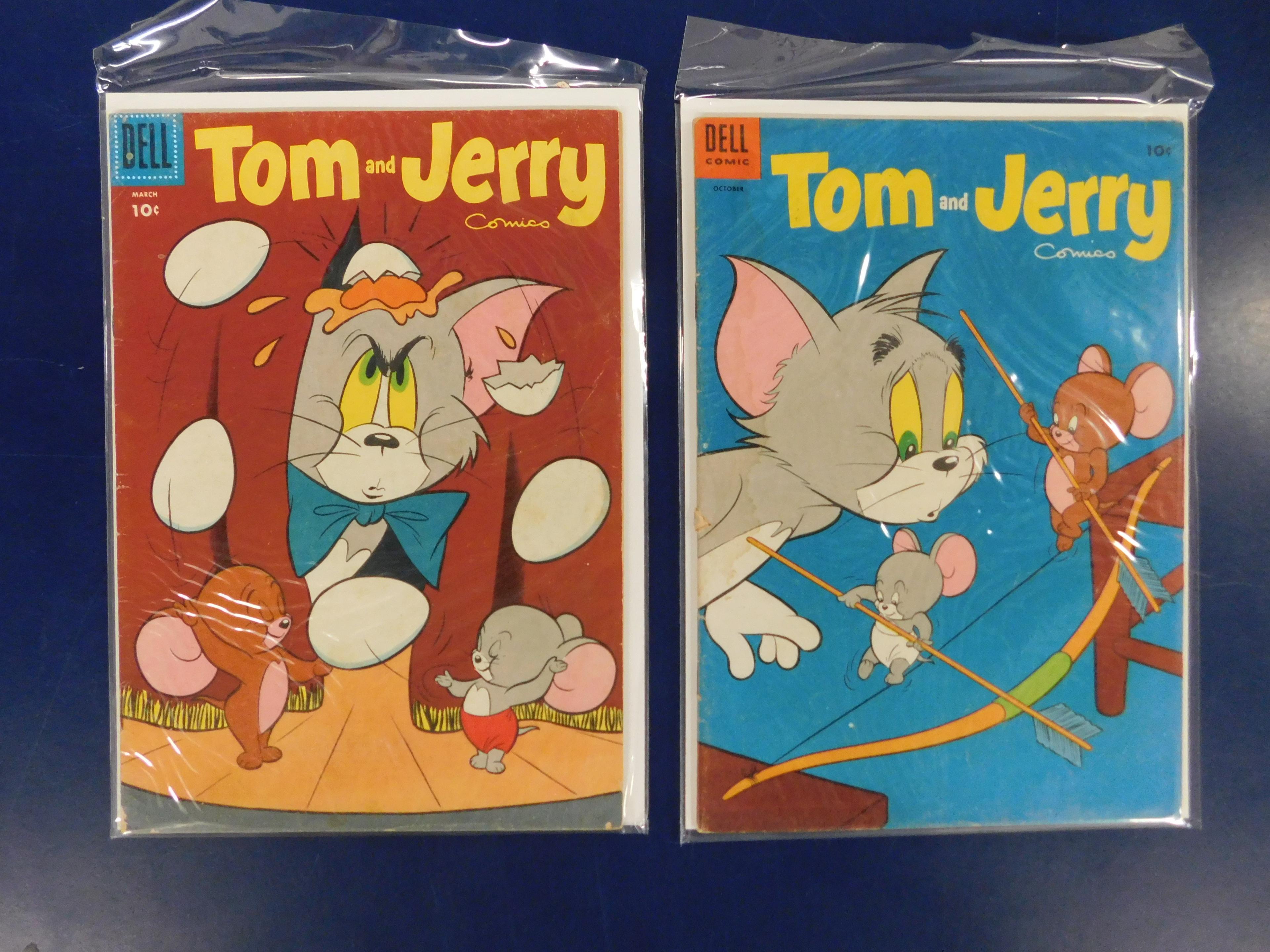 (9) TOM & JERRY COMIC BOOKS - DELL COMIC