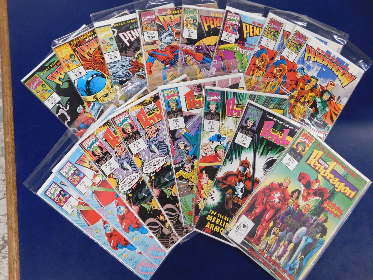 (16) KNIGHTS OF PENDRAGON COMIC BOOKS - MARVEL UK COMIC