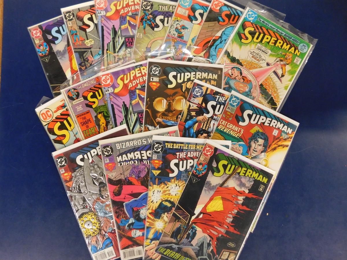 (18)  ASSORTED SUPERMAN COMICS - DC COMIC