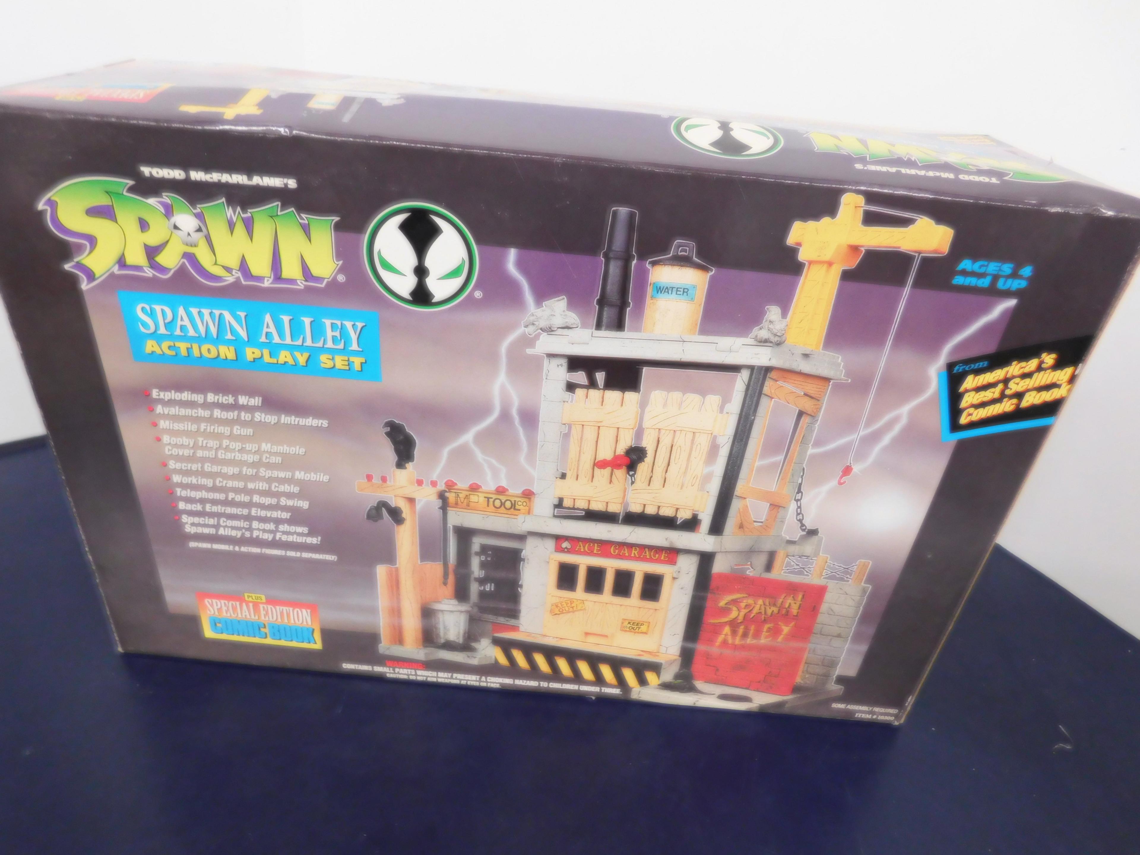 1994 TODD TOYS "SPAWN" ALLEY ACTION PLAY SET