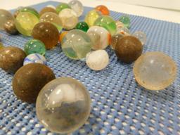 VINTAGE ASSORTED  MARBLES