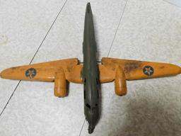 PAIR OF BUDDY L PRESSED STEEL BOMBERS