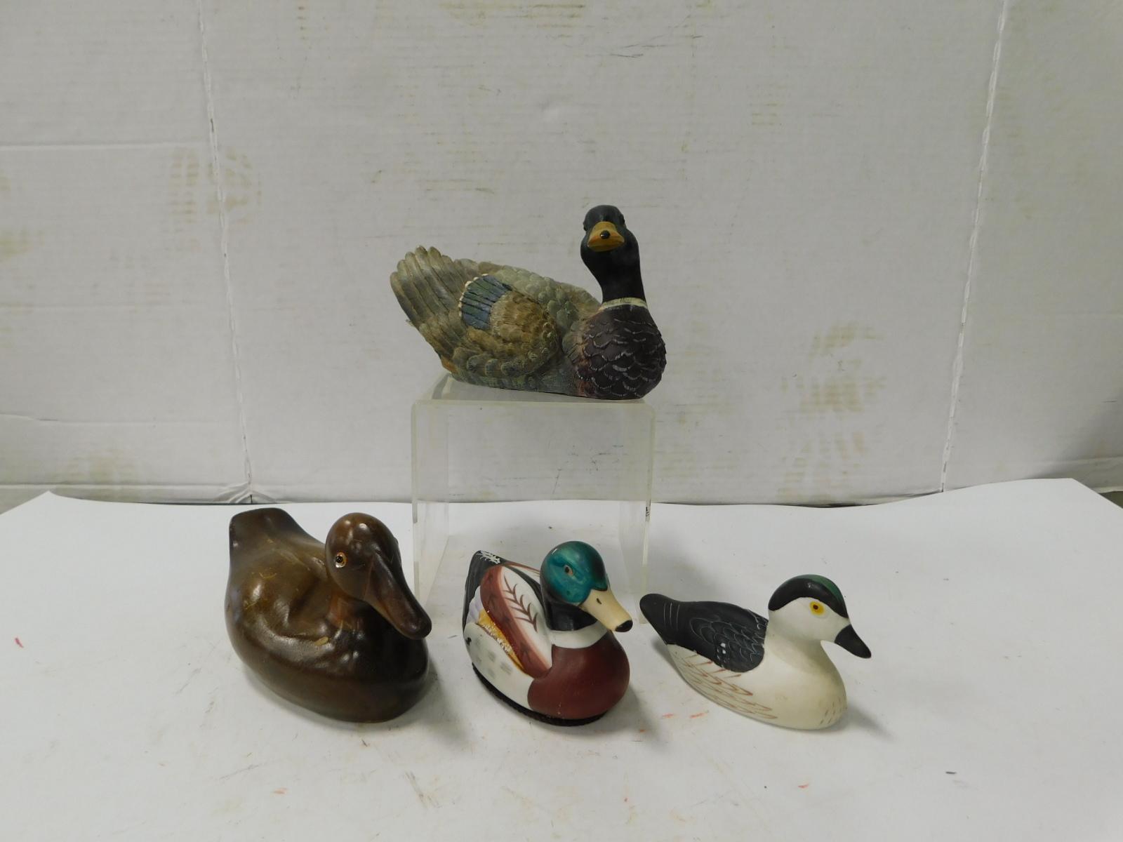 (4) ASSORTED DUCK FIGURINES