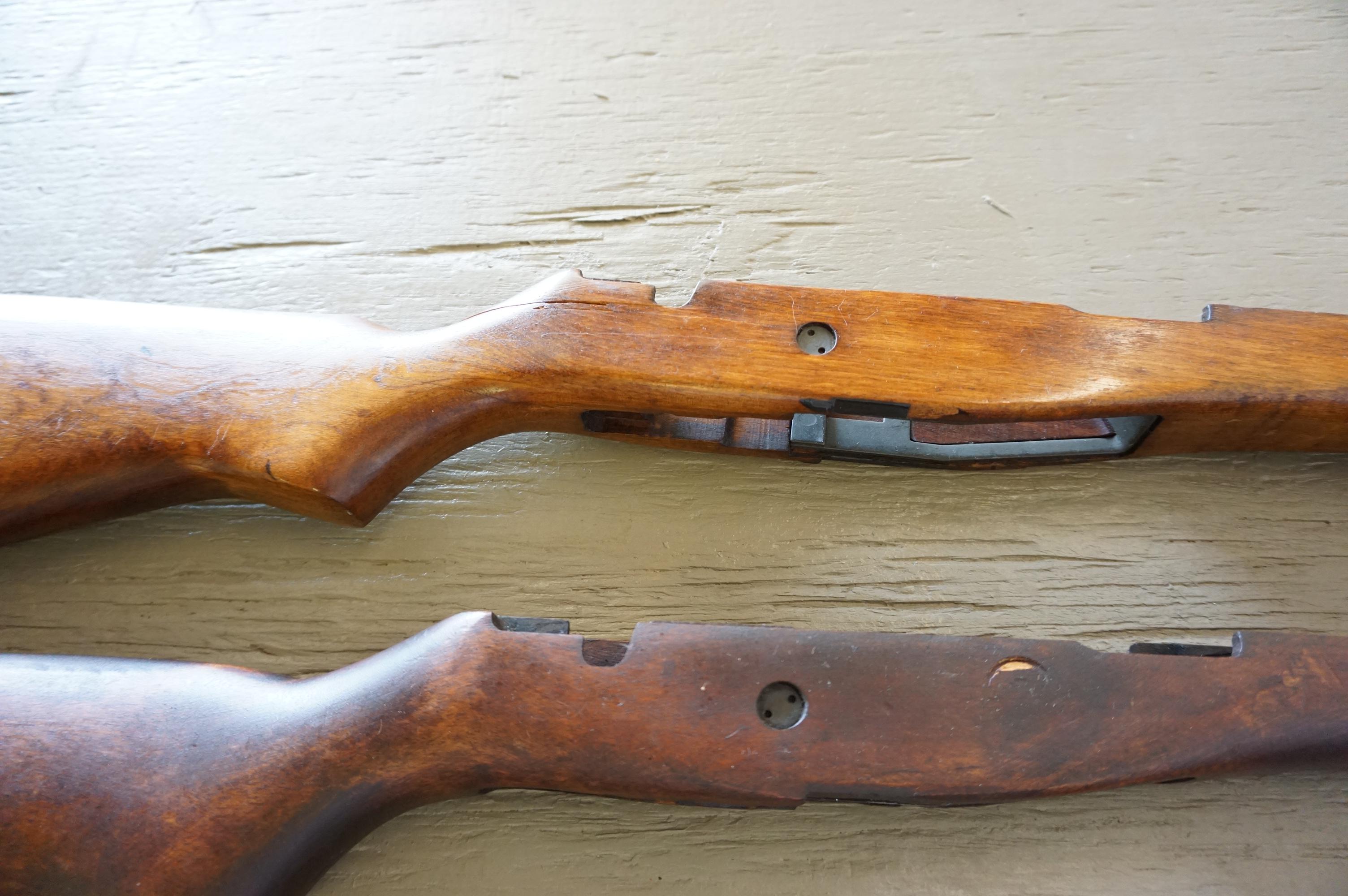 (3) MILITARY RIFLE STOCKS