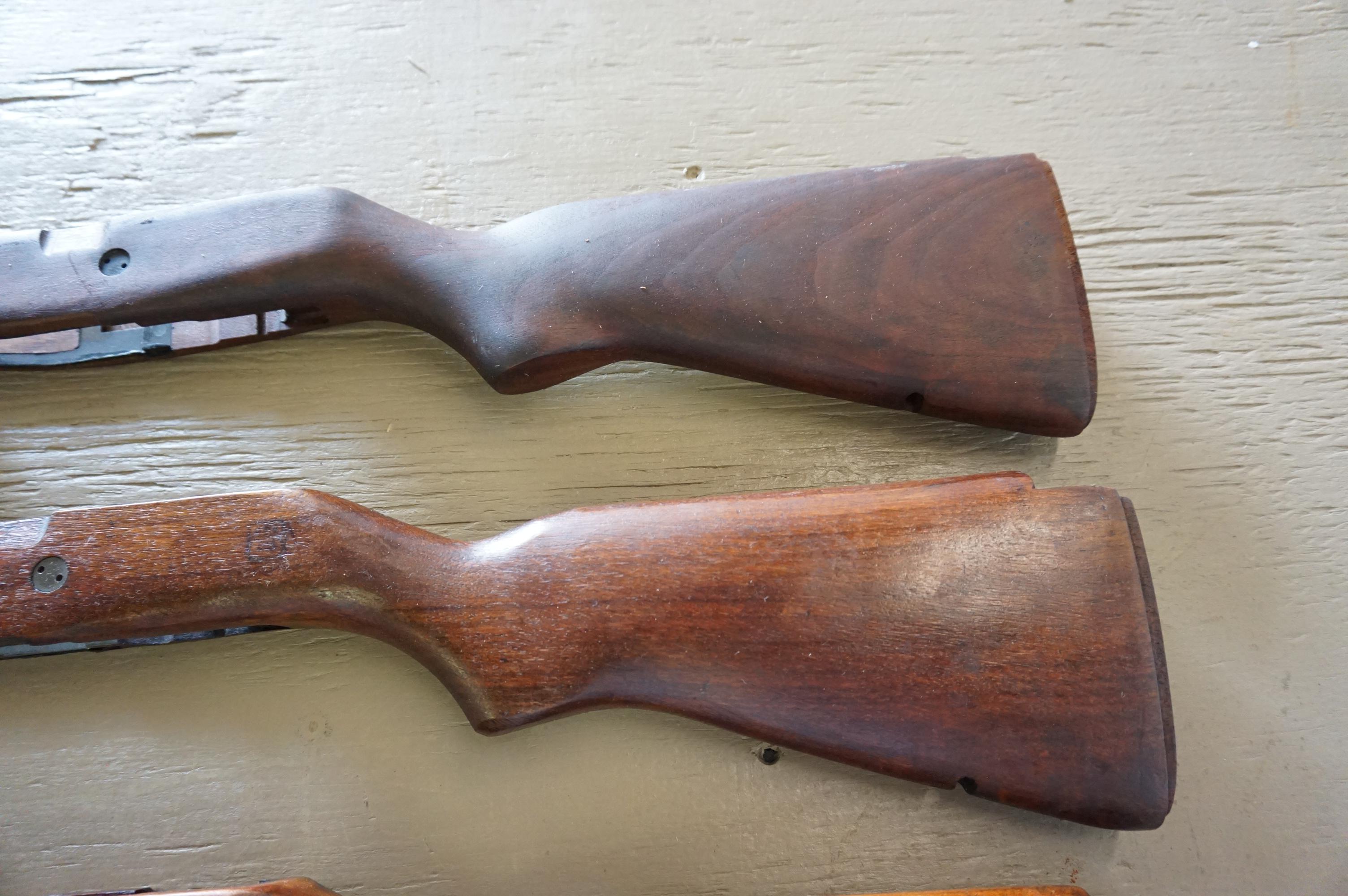 (3) MILITARY RIFLE STOCKS