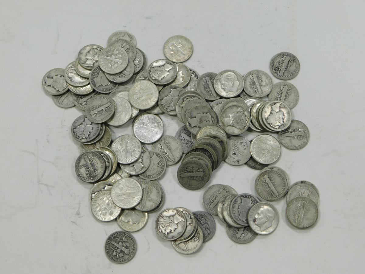 $11 FACE VALUE SILVER DIMES