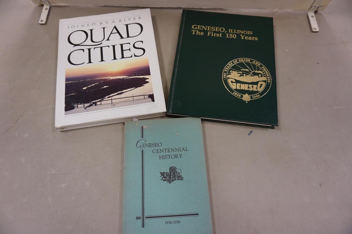 (3)  BOOKS GENESEO HISTORY & QUAD CITIES