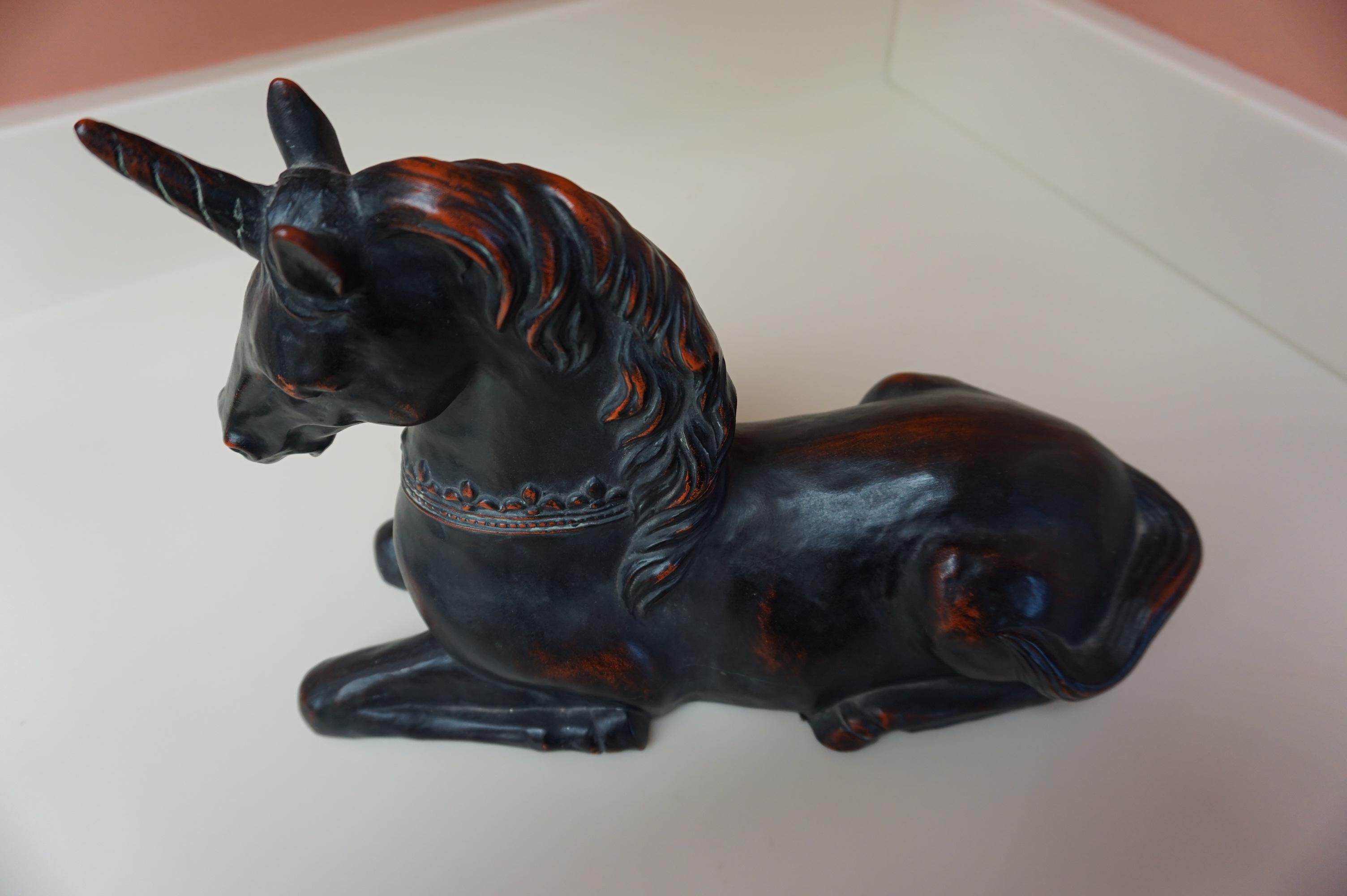 "CERAMIC VERNISSAGE"  UNICORN FIGURINE