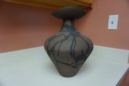 15" HAND MADE POTTERY VASE