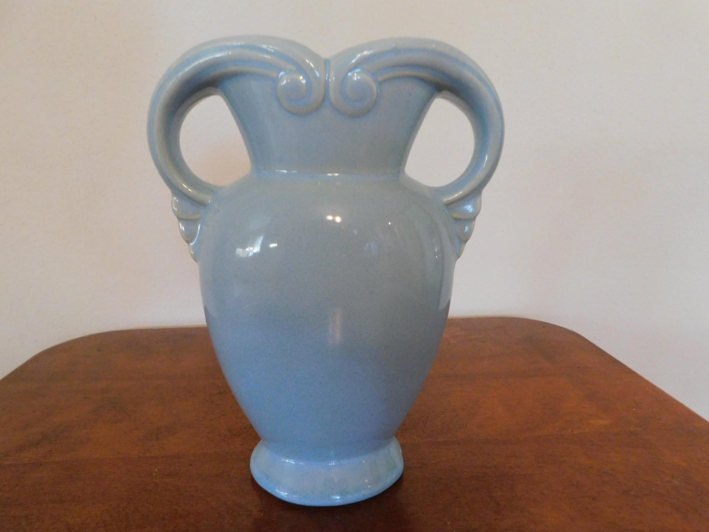 9" ABINGTON & 8" U.S.A POTTERY VASES