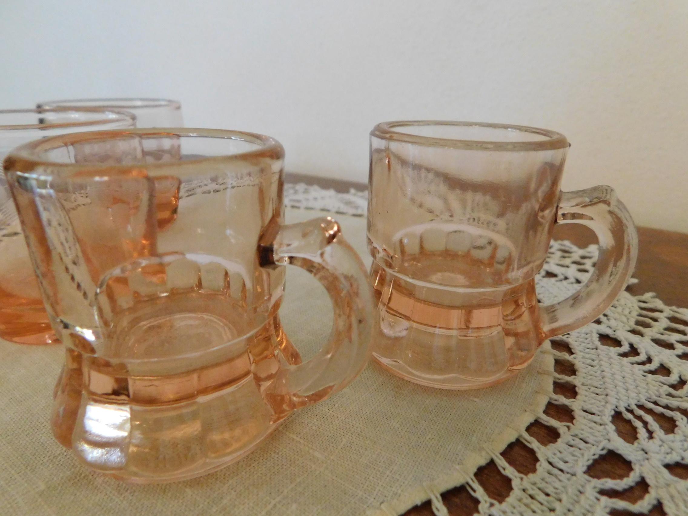(9) MISC. PINK DEPRESSION GLASS ITEMS