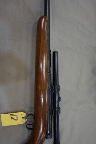 WINCHESTER MODEL 74 .22 L AUTO CAL RIFLE W/ OLD WEAVER SCOPE