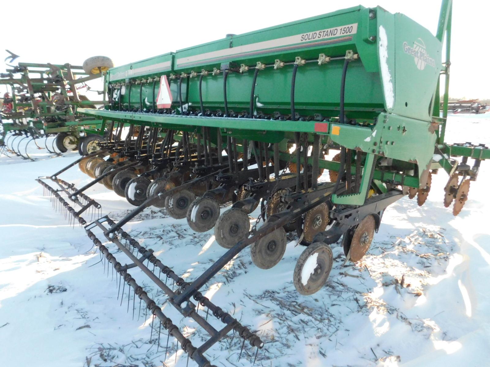 Great Plains CPH 1500 15ft No-till Grain Drill w/ CPH 1594 No-till Coulter Cart