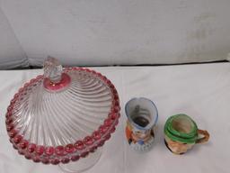 (2) TOBY MUG CUP / PITCHER & CANDY DISH