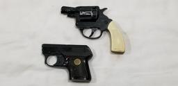 (2) STARTING PISTOLS - GERMAN .22 CAL & UNIWERK MODEL V22 TYPE "G" VOLCANIC .22 CAL