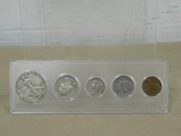 1939 COIN SET IN PLASTIC DISPLAY