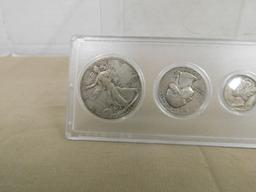 1939 COIN SET IN PLASTIC DISPLAY
