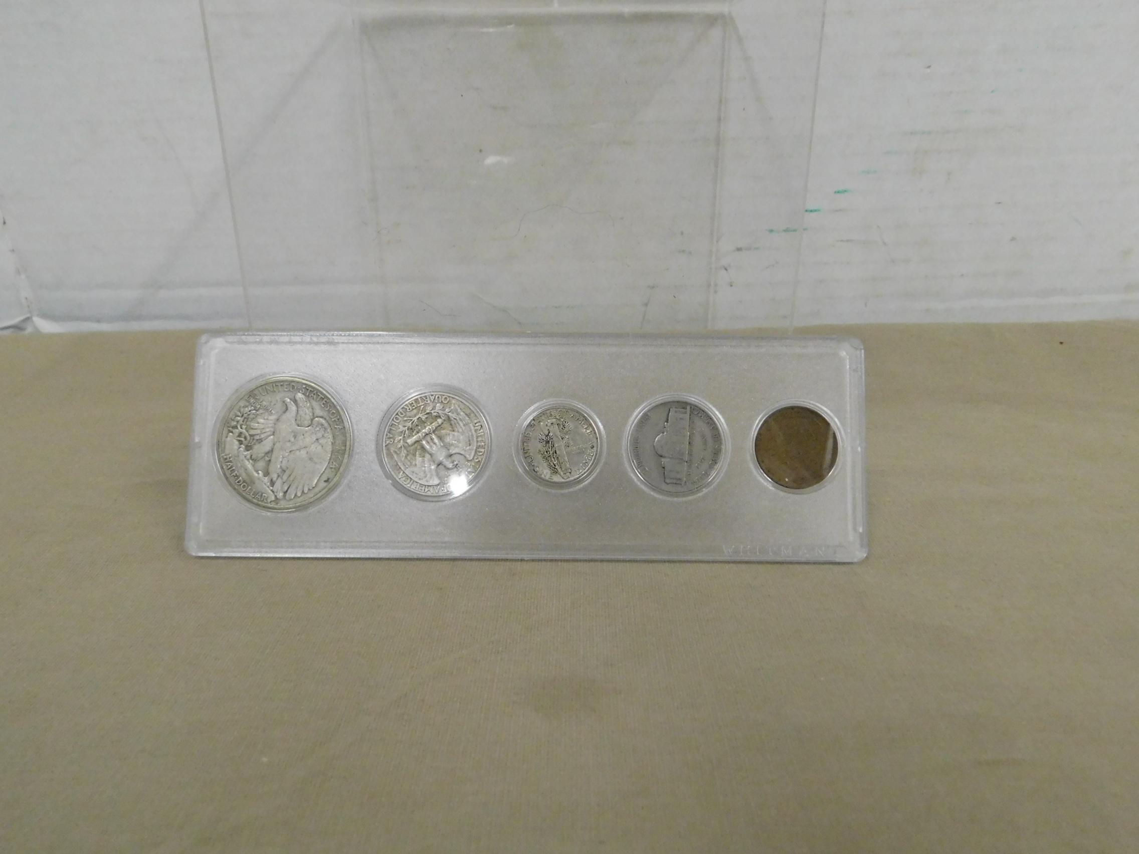 1939 COIN SET IN PLASTIC DISPLAY