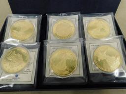 (6) ASSORTED U.S. COIN REPLICAS IN BOX