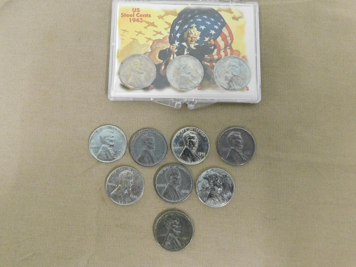 (11) STEEL WAR PENNIES