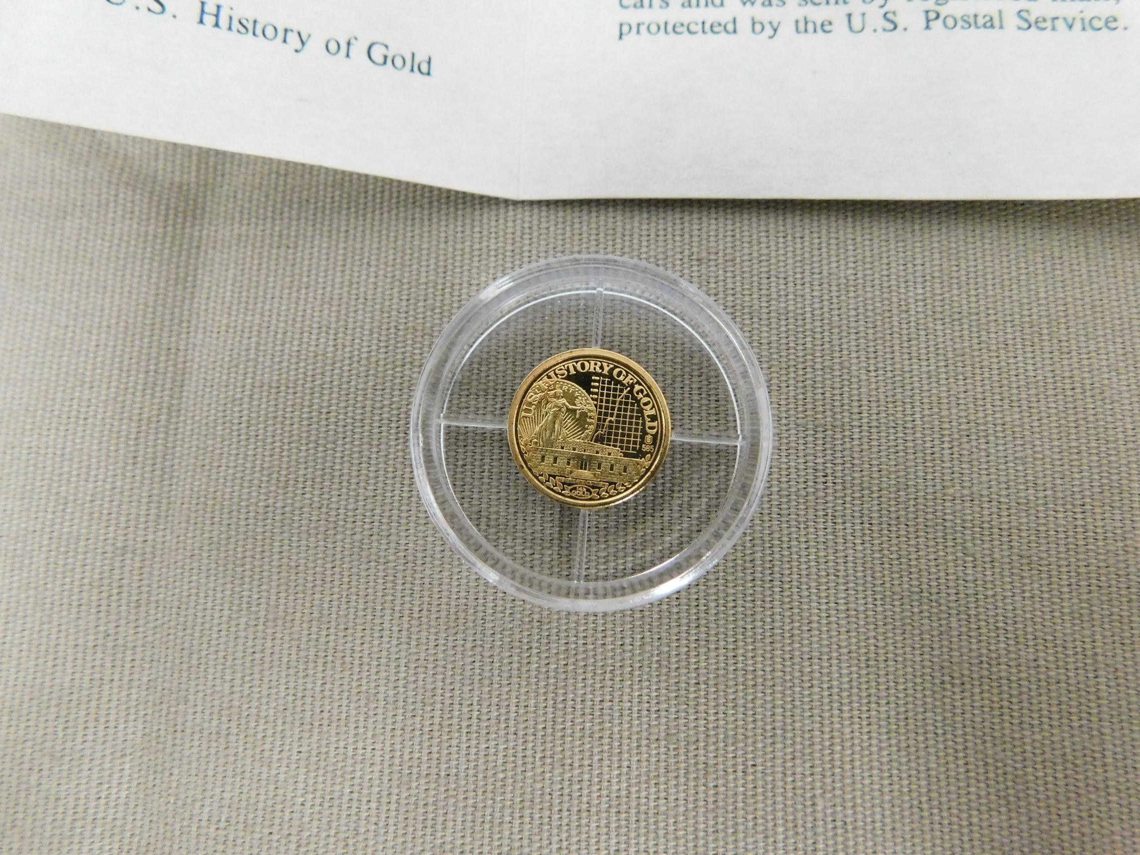 (7) MISC. MINI GOLD COINS