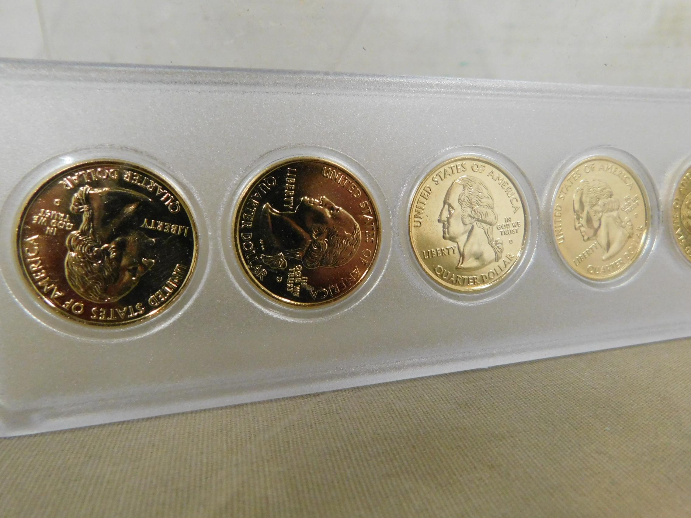 2006 STATE QUARTER SET GOLD TONE W/ HOLOGRAM