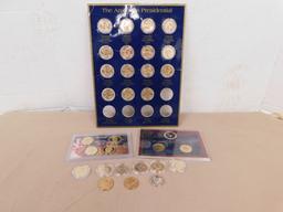 (30) ASSORTED PRESIDENTIAL $1 COINS & 2007 U.S. MINT PRESIDENTIAL PROOF SET