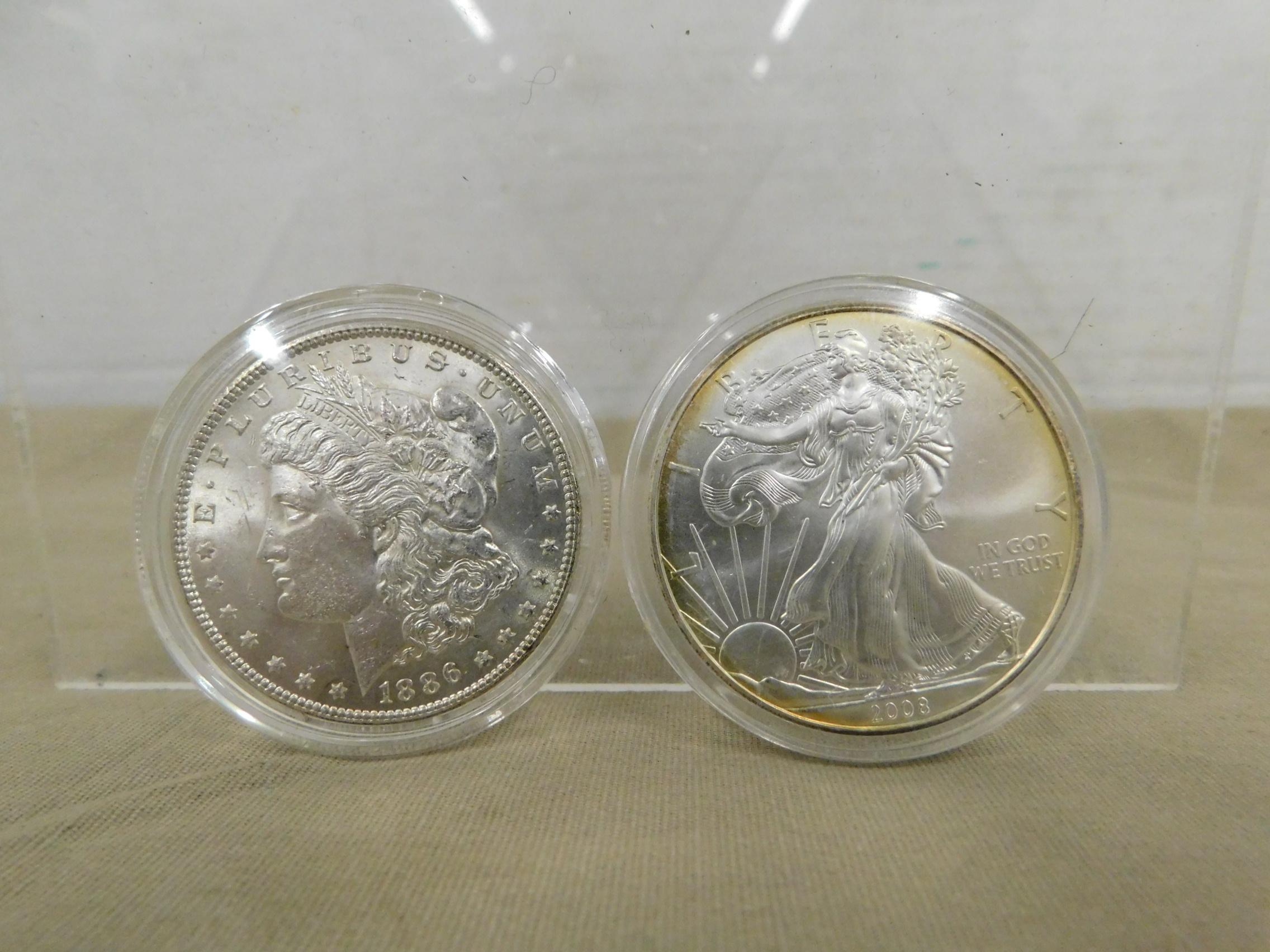 2008 WALKING LIBERTY & 1886 MORGAN