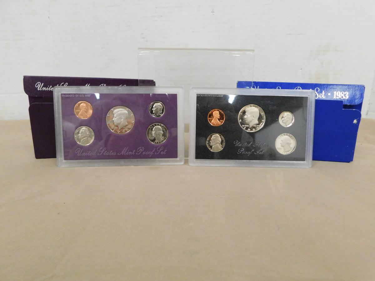 1983 U.S. PROOF SET & 1990 U.S. MINT PROOF SET