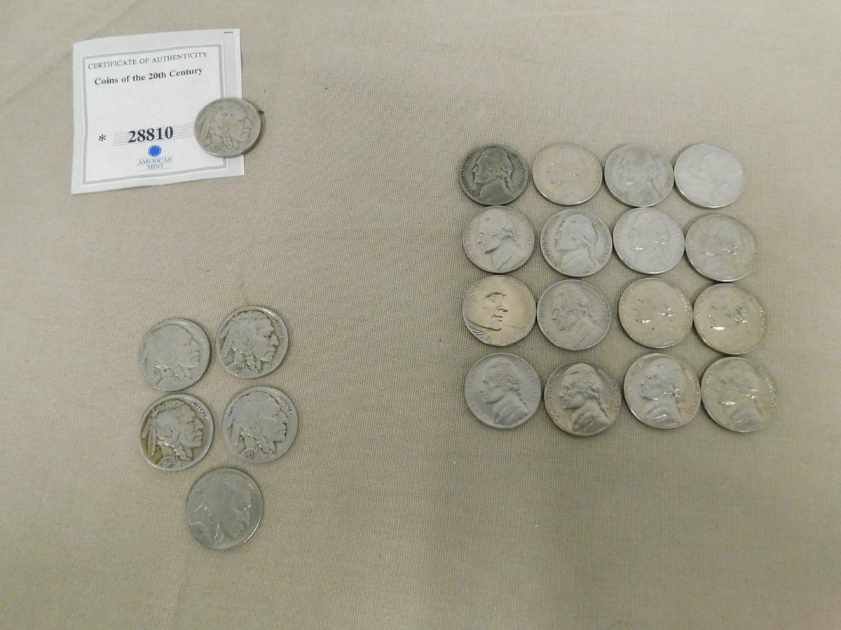 (22) ASSORTED NICKELS