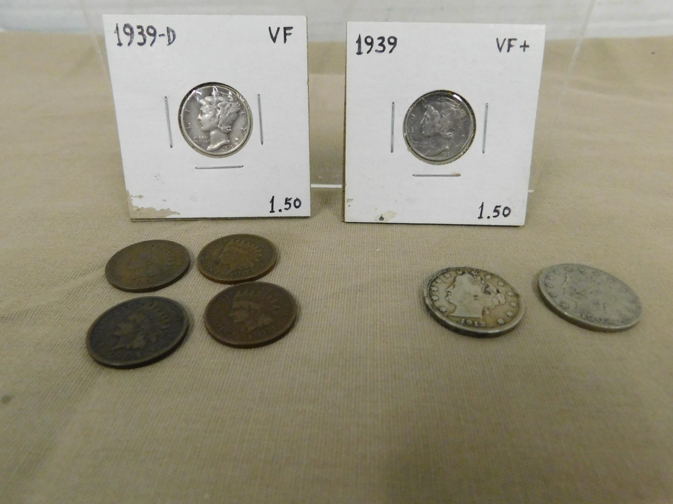 (8) VINTAGE COINS