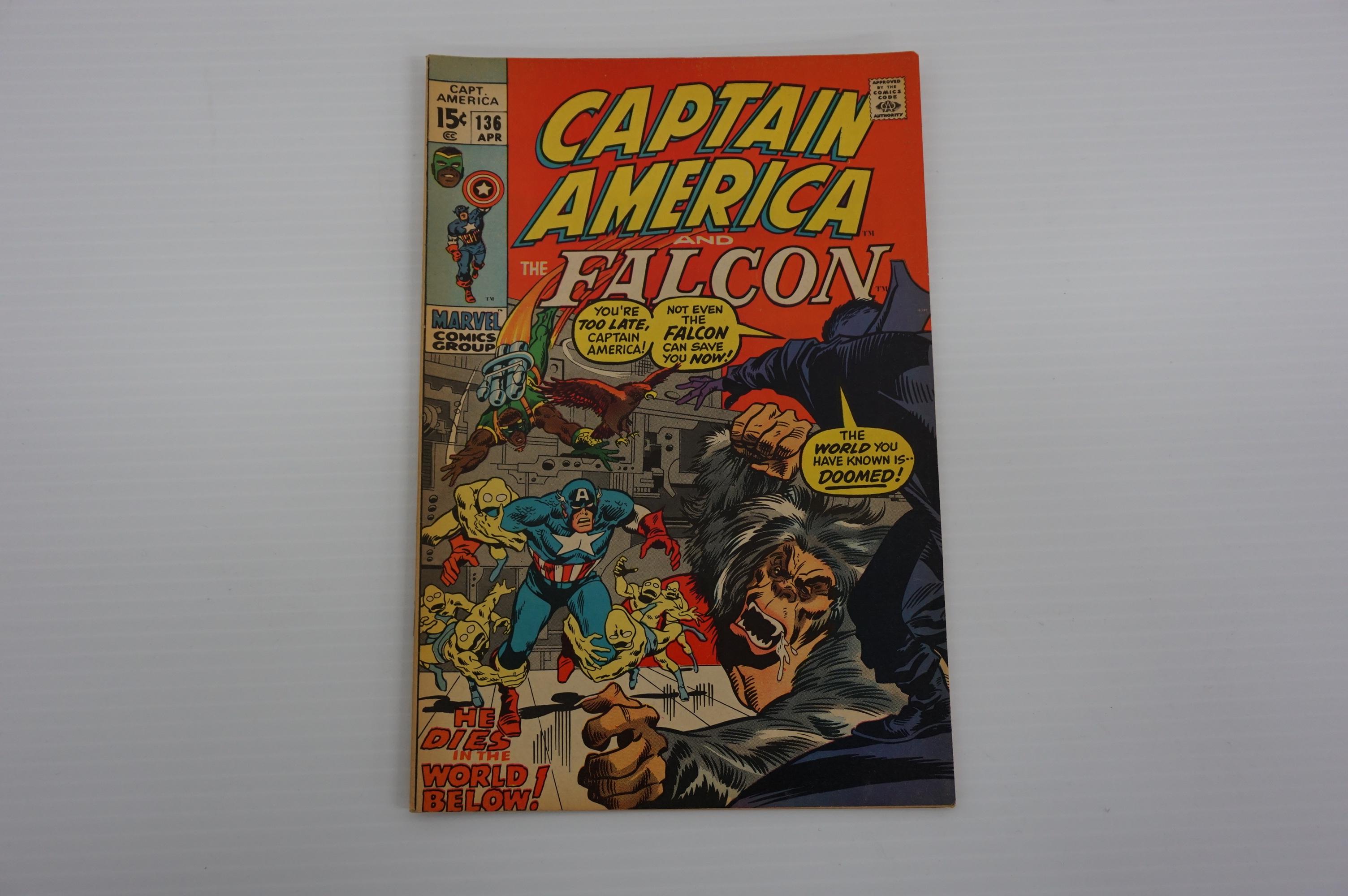 (3) CAPTAIN AMERICA AND FALCON COMIC BOOKS(1971)