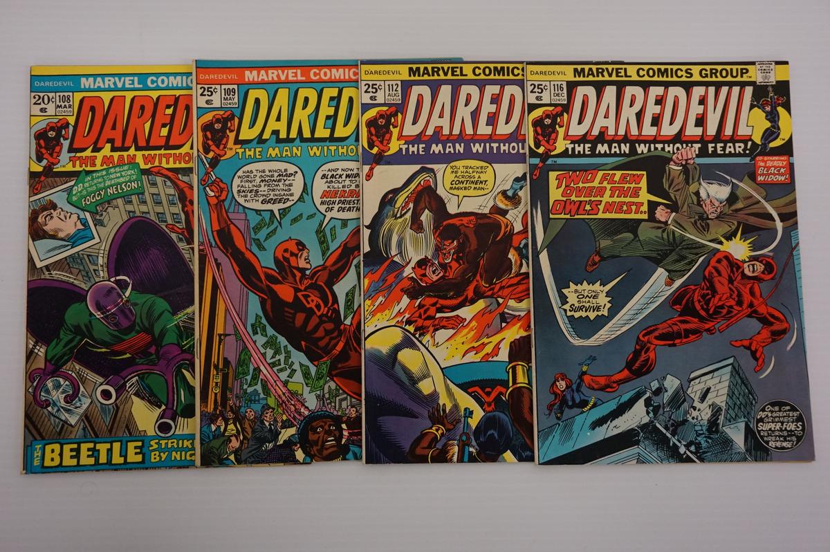 (4) DAREDEVIL COMIC BOOKS(1974)