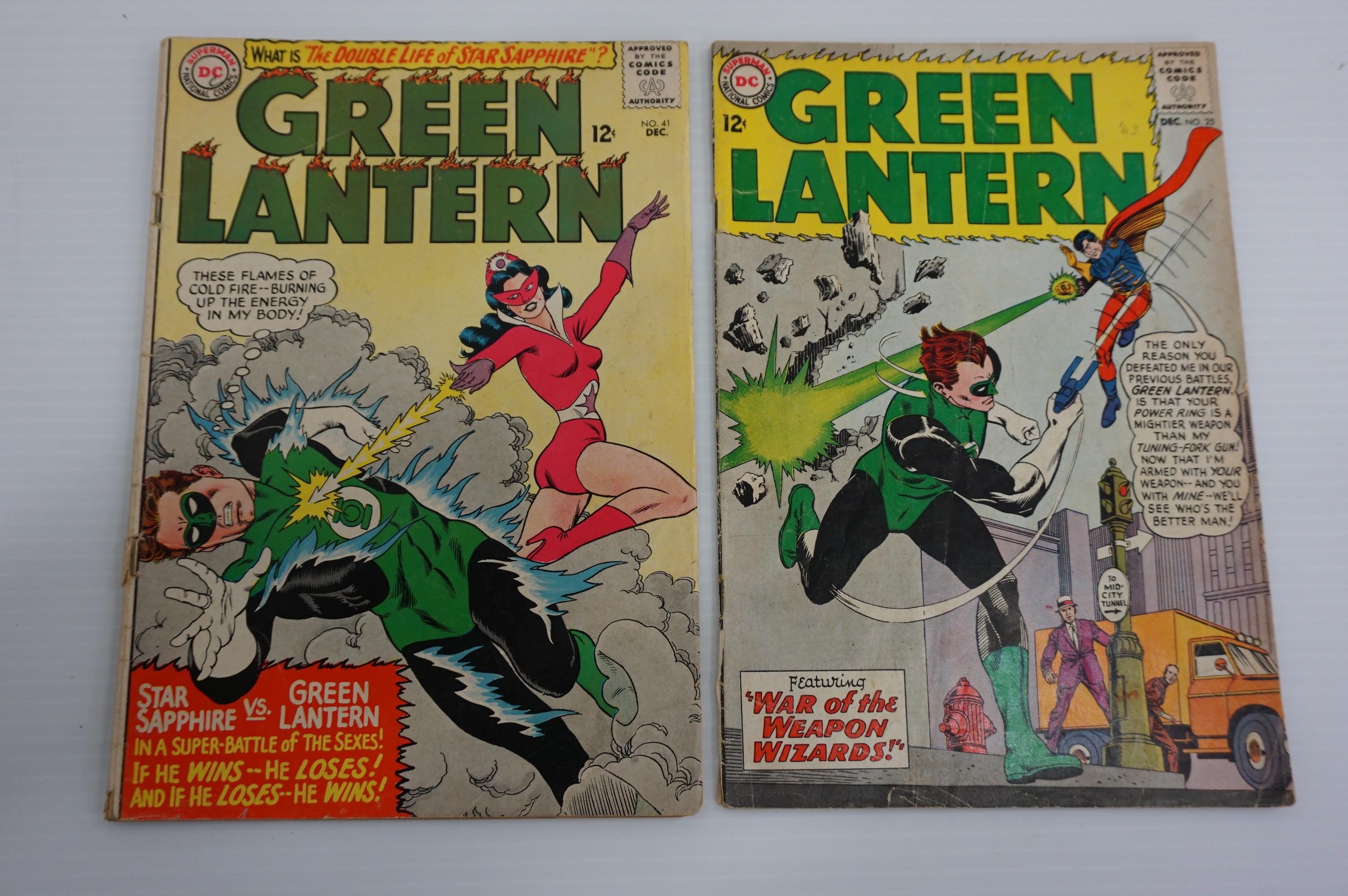 (6) GREEN LANTERN SILVER AGE COMIC BOOKS