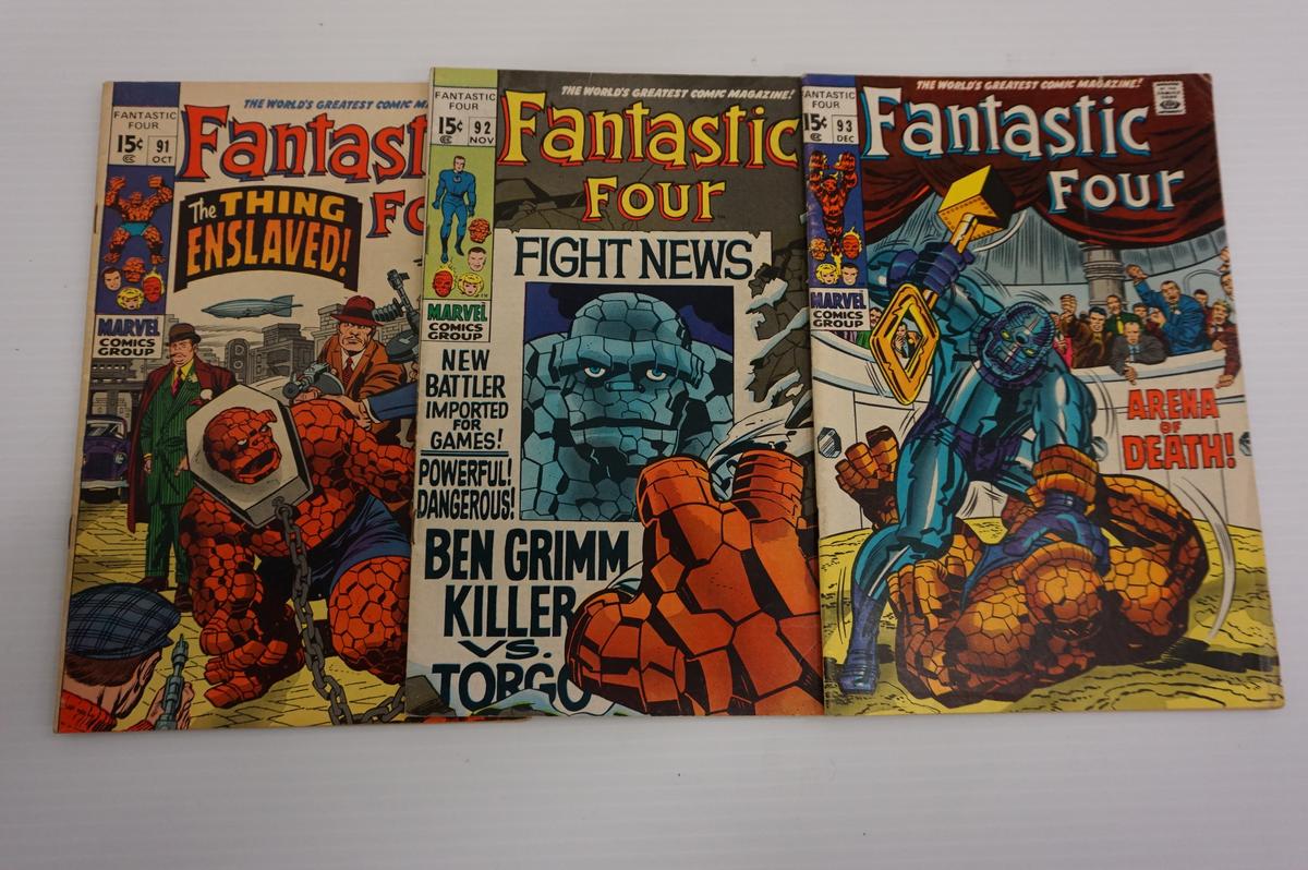 (3) FANTASTIC FOUR SILVER AGE COMIC BOOKS