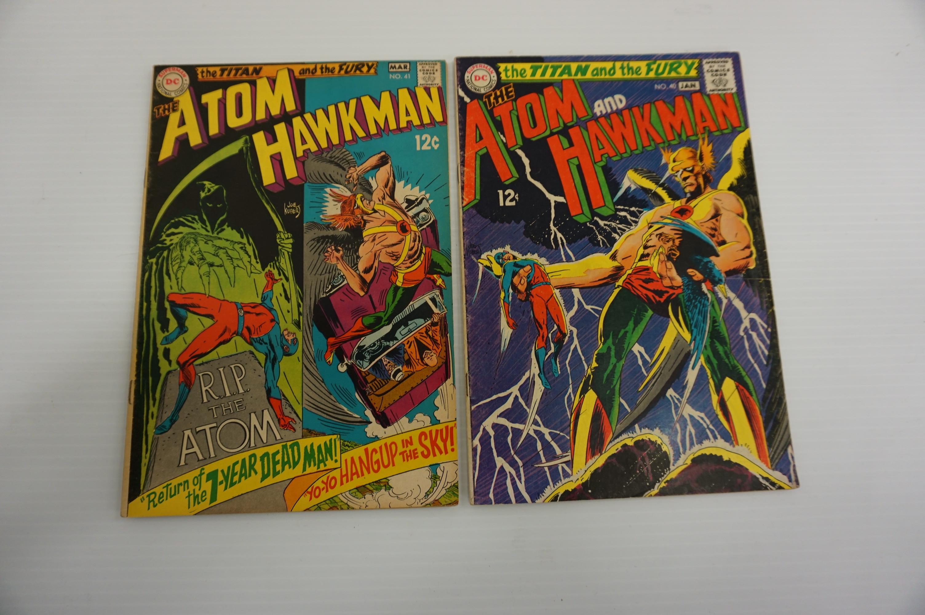 (8) ATOM AND HAWKMAN SILVER AGE COMIC BOOKS
