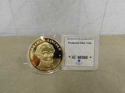 ABRAHAM LINCOLN PRESIDENTIAL DOLLAR TRIALS COIN - PROOF