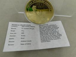 ABRAHAM LINCOLN PRESIDENTIAL DOLLAR TRIALS COIN - PROOF