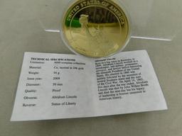 ABRAHAM LINCOLN PRESIDENTIAL DOLLAR TRIALS COIN - PROOF