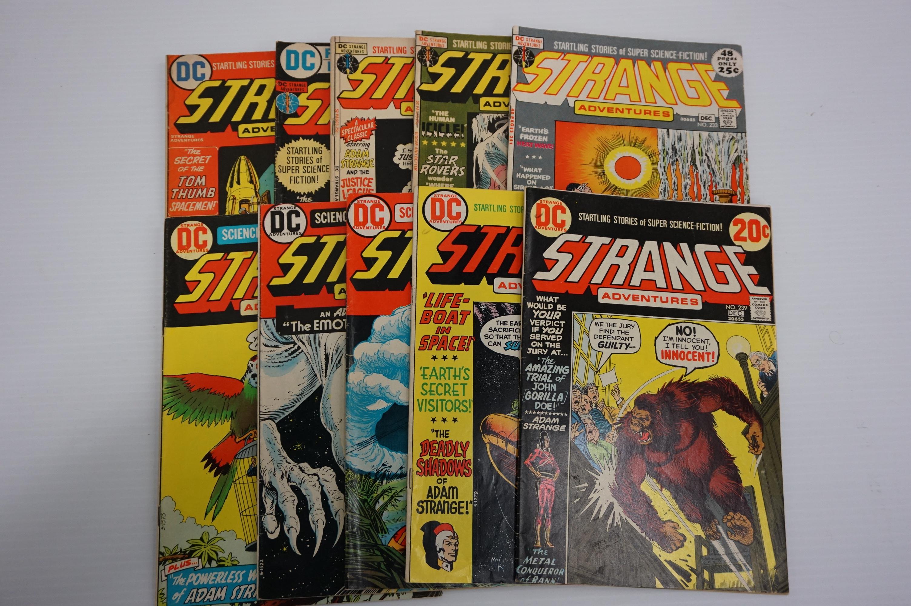 (10) STRANGE ADVENTURES COMIC BOOKS